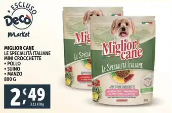 Deco Supermercati Miglior cane le specialità italiane mini crocchette offerta