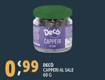 Deco Supermercati Decò capperi al sale offerta