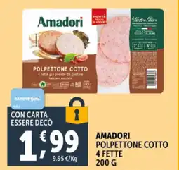 Deco Supermercati Amadori polpettone cotto 4 fette offerta