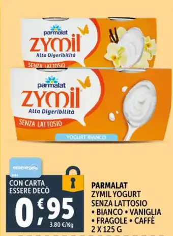 Deco Supermercati Parmalat zymil yogurt senza lattosio offerta