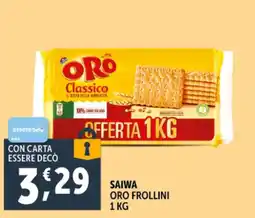 Deco Supermercati Saiwa oro frollini offerta