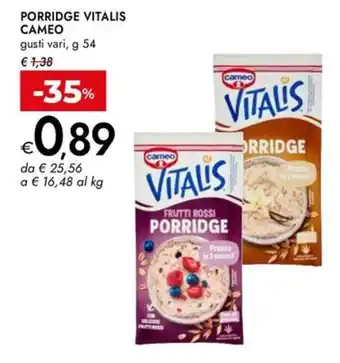 Bennet Porridge vitalis CAMEO offerta