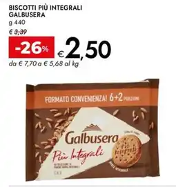 Bennet Biscotti più integrali GALBUSERA offerta