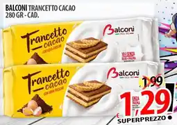 Il Genio Supermercato Balconi trancetto cacao offerta