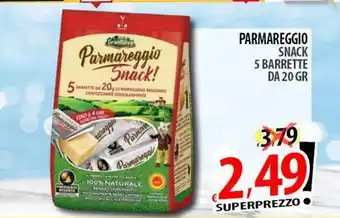 Il Genio Supermercato Parmareggio snack 5 barrette offerta