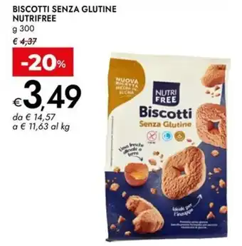 Bennet Biscotti senza glutine NUTRIFREE offerta