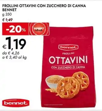 Bennet Frollini ottavini con zucchero di canna BENNET offerta