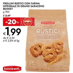 Bennet Frollini rustici con farina integrale di grano saraceno BENNET offerta