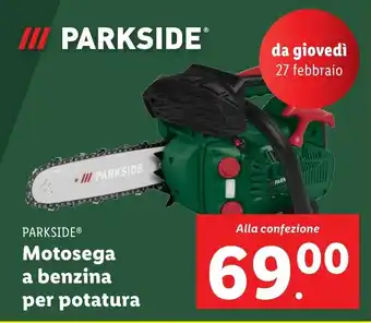 Lidl PARKSIDE Motosega a benzina per potatura offerta