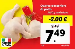 Lidl Quarto posteriore di pollo offerta