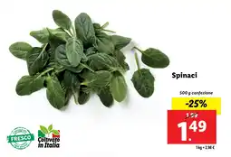 Lidl Spinaci offerta