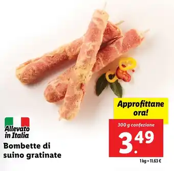 Lidl Bombette di suino gratinate offerta