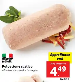 Lidl Polpettone rustico offerta