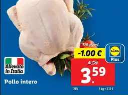 Lidl Pollo intero offerta