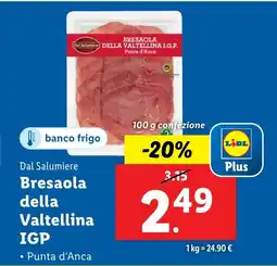 Lidl Dal Salumiere Bresaola della Valtellina IGP offerta