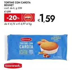 Bennet Tortine con carota BENNET offerta