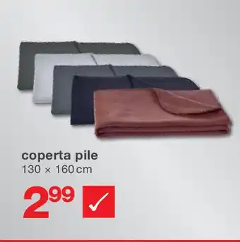 KiK coperta pile 130 x 160 cm offerta