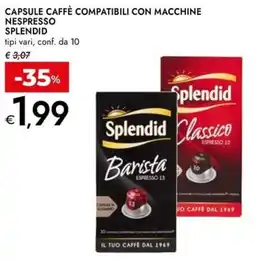 Bennet Capsule caffè compatibili con macchine nespresso SPLENDID offerta