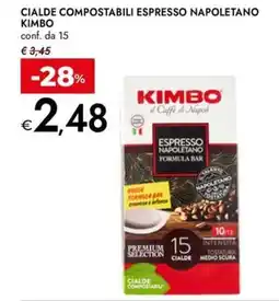 Bennet Cialde compostabili espresso napoletano KIMBO offerta