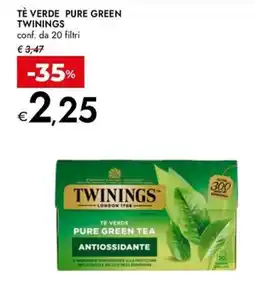 Bennet Tè verde pure green TWININGS offerta