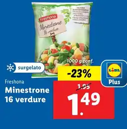 Lidl Freshona Minestrone 16 verdure offerta