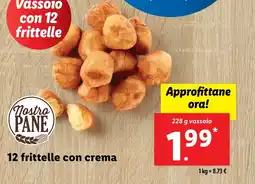 Lidl 12 frittelle con crema offerta