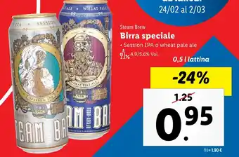 Lidl Steam Brew Birra speciale offerta