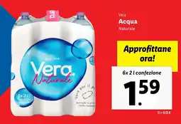 Lidl Vera Acqua Naturale offerta