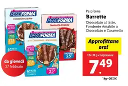 Lidl Pesoforma Barrette offerta