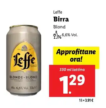 Lidl Leffe Birra Blond offerta