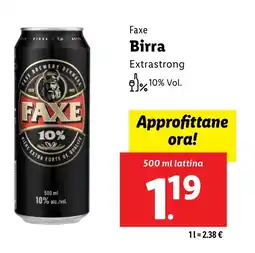 Lidl Faxe Birra offerta