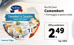 Lidl Duc De Coeur Camembert offerta