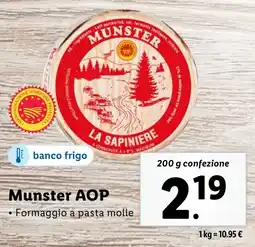 Lidl Munster AOP offerta