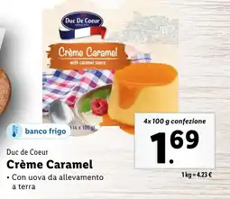 Lidl Duc de Coeur Crème Caramel offerta