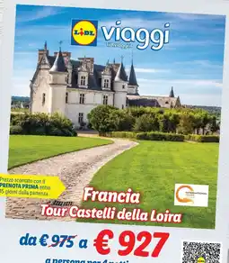 Lidl Francia Tour Castelli della Loira offerta