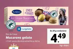 Lidl Duc de Coeur Macarons gelato offerta