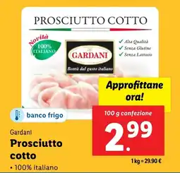 Lidl Gardani Prosciutto cotto offerta