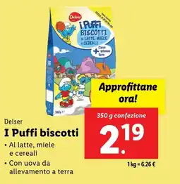 Lidl Delser I Puffi biscotti offerta