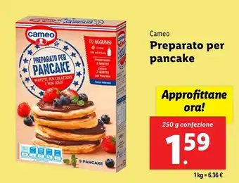 Lidl Cameo Preparato per pancake offerta