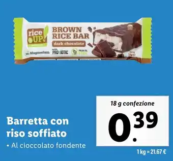 Lidl Barretta con riso soffiato offerta