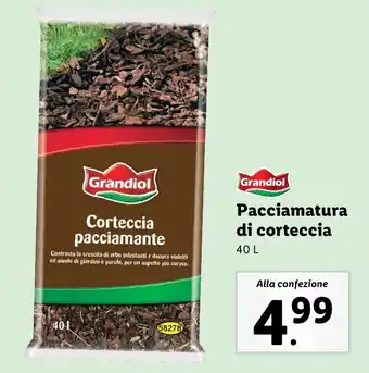 Lidl Grandiol Pacciamatura di corteccia offerta