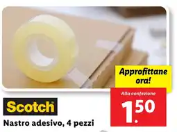 Lidl Nastro adesivo, 4 pezzi offerta