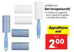 Lidl LIVARNO home Set levapelucchi offerta