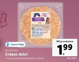 Lidl DUC DE COEUR Crêpes dolci offerta