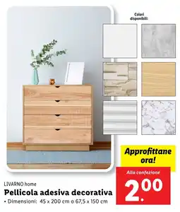 Lidl LIVARNO home Pellicola adesiva decorativa offerta