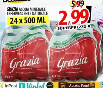 Il Genio Supermercato Grazia acqua minerale effervescente naturale offerta