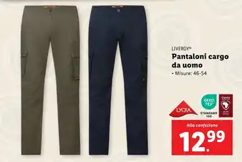 Lidl LIVERGY Pantaloni cargo da uomo offerta