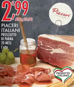 Crai Piaceri italiani prosciutto di parma offerta