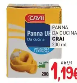 Crai Panna da cucina CRAI offerta