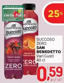 Crai Succoso zero SAN BENEDETTO offerta